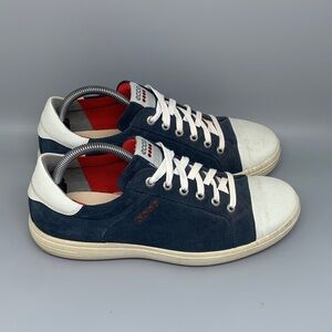 ECCO‎ Casual Navy Suede Hybrid Spikeless Golf Shoes Women's Sz 10-10.5 EU 41